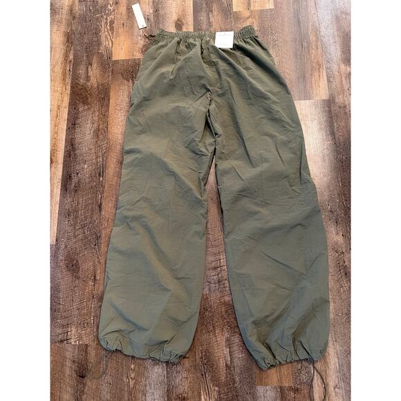 Love Tree NWT olive green parachute pant  LG - Picture 2 of 11